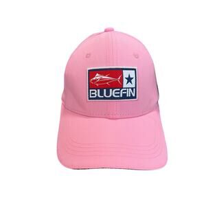 Bluefin USA Hat Patch Pink Fishing Adjustable New UV Ray Protect Fast Dry